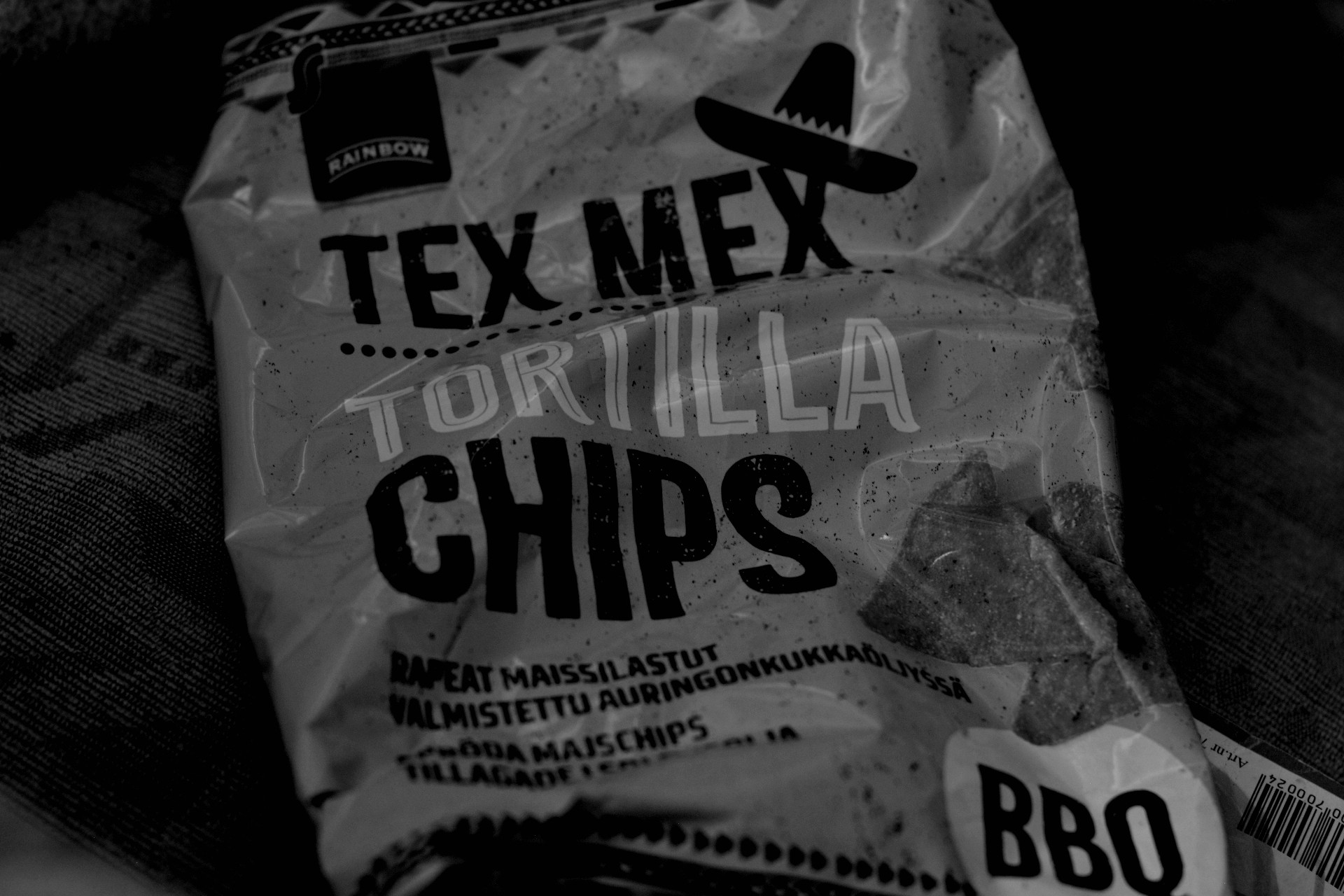 Rainbow Tex Mex tortilla chips